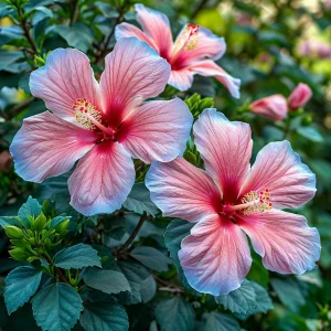 Гибискус садовый Тропикал Сан купить по цене от 293р. в интернет-магазине «Посадика» с доставкой почтой в в Нарткалае и по всей России – [изображение №1].