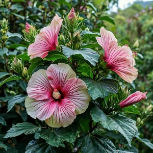 Гибискус Иден Бьюти купить по цене от 460р. в интернет-магазине «Посадика» с доставкой почтой в в Нарткалае и по всей России – [изображение №1].